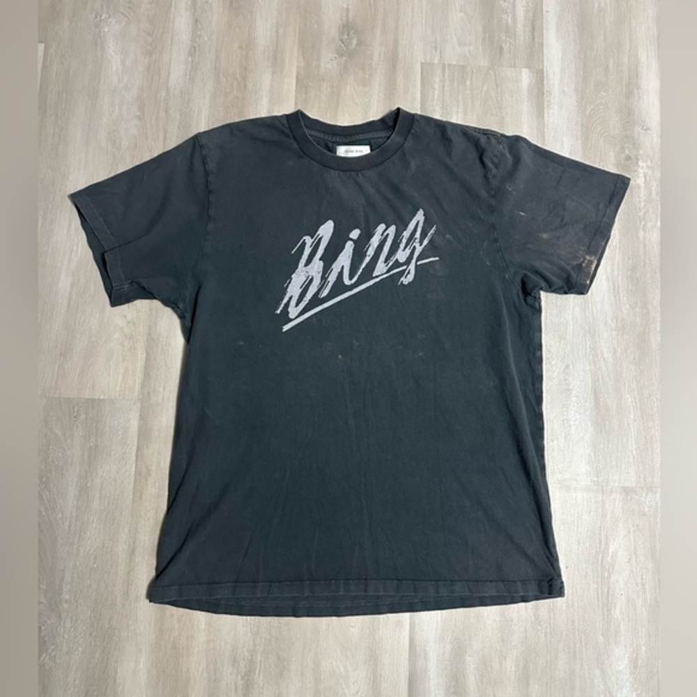 ANINE BING WASHED EFFECT OVERSIZED TSHIRT